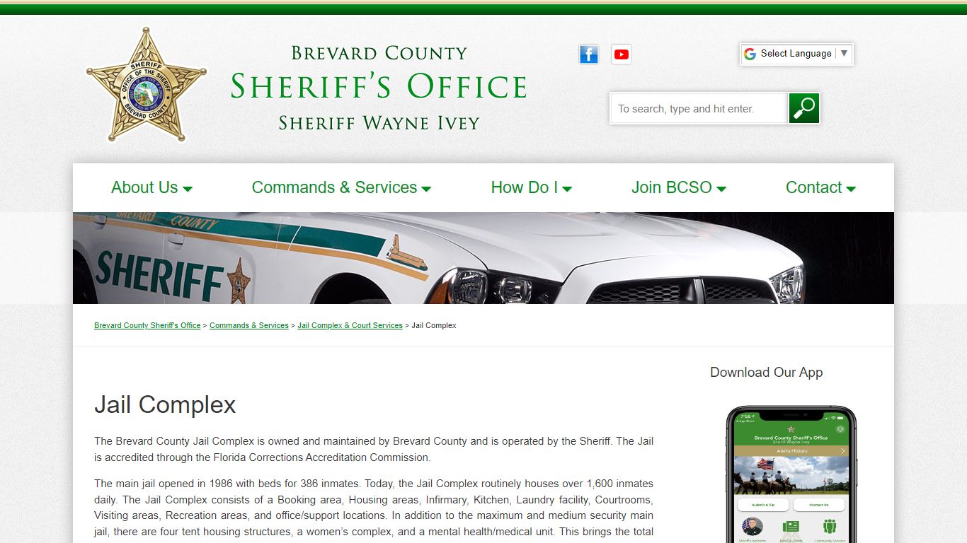 Jail Complex : Brevard County Sheriff's Office